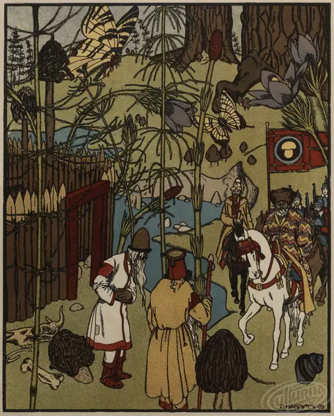 The War of Mushrooms Tale Drawings of Heirhii Narbut 1909