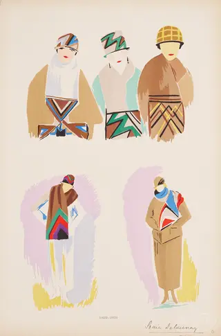 From the collection of sketches by Sonia Delaunay 3