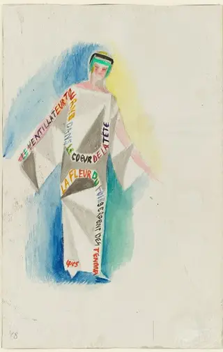 Сукня Соні Делоне, вірш № 1329, 1923