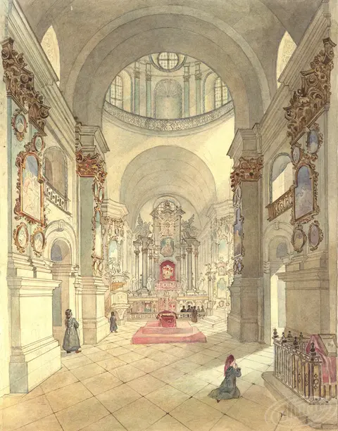 Cathedral of the Pochaiv Lavra (interior view)
