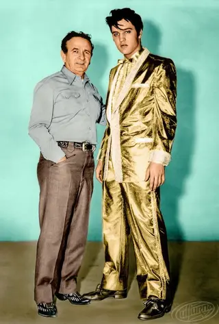 Nudie Cohn and Elvis Presley
