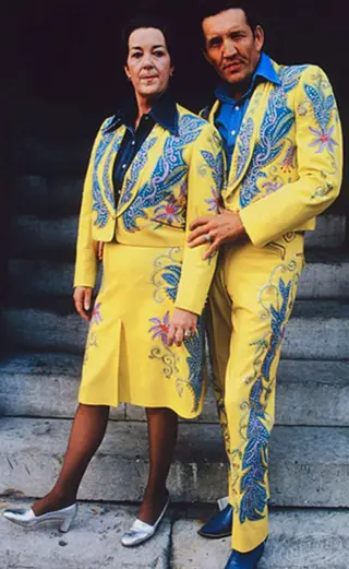 Carl & Pearl Butler in Nudie Cohn, rodeo tailor from Ukraine costumes