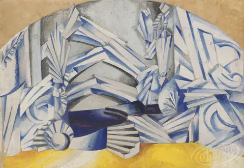 Ромео і Джульєтта – макет сценографії – спальня Джульєтти (1921)