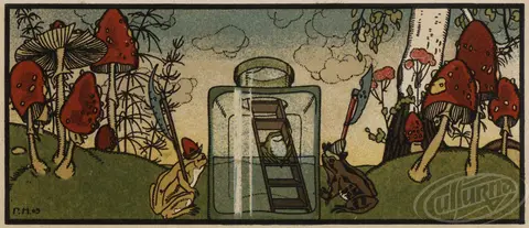 The War of Mushrooms Tale Drawings of Heirhii Narbut 1909