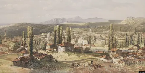 View of Karasubazar ( Bilohirsk )