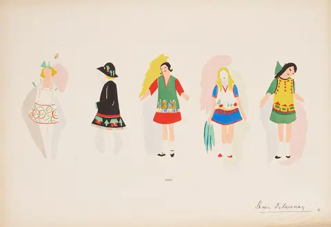 From the collection of sketches by Sonia Delaunay 2