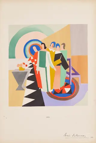 From a collection of sketches by Sonia Delaunay 6