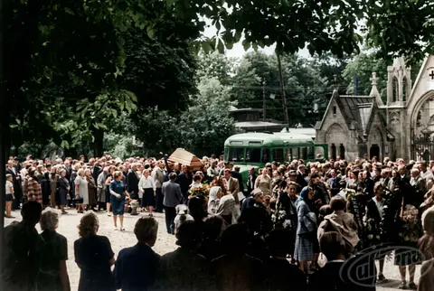 Funeral of Olena Stepaniv at Lychakiv Cemetery, July 13, 1963