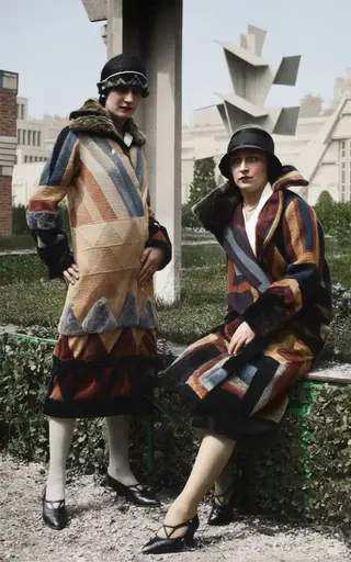 Two models in coats