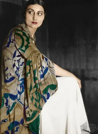 Cape, design by Sonia Delaunay