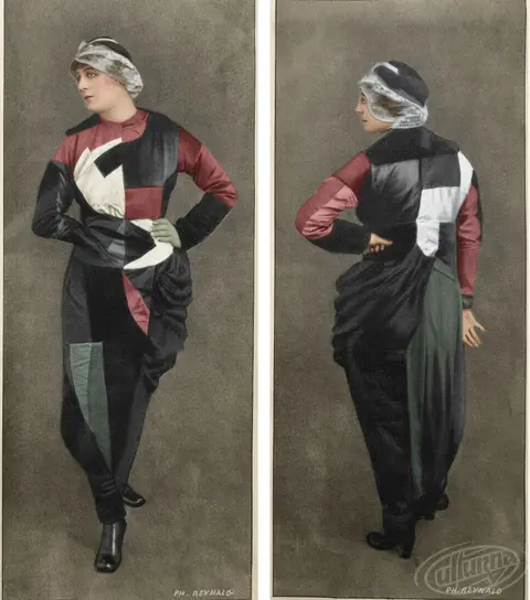 Sonia Delaunay in a suit
